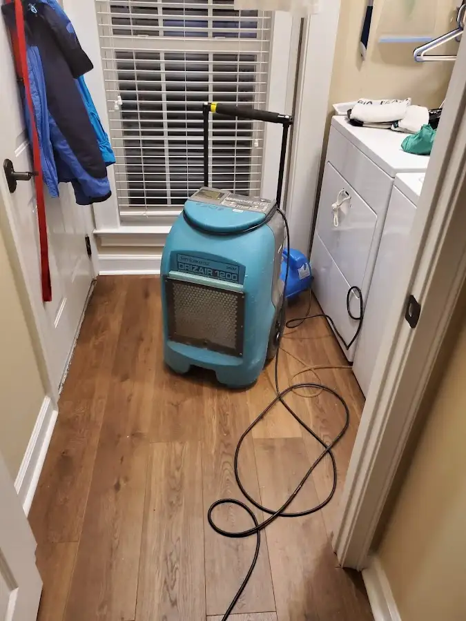 Commercial dehumidifier deployed for Flood Damage Cleanup in Rosemount